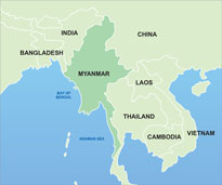 Myanmar Map