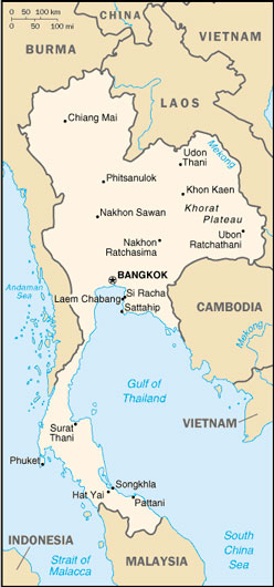 Thailand Map