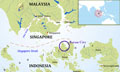 Map Singapore & Batam Island