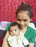 Sophal and baby