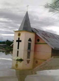 Church in flood